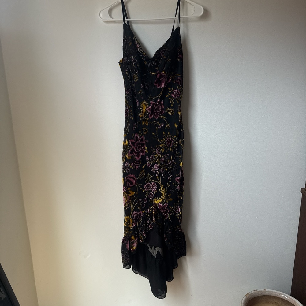 Betsey Johnson Black Dress with Floral Design
